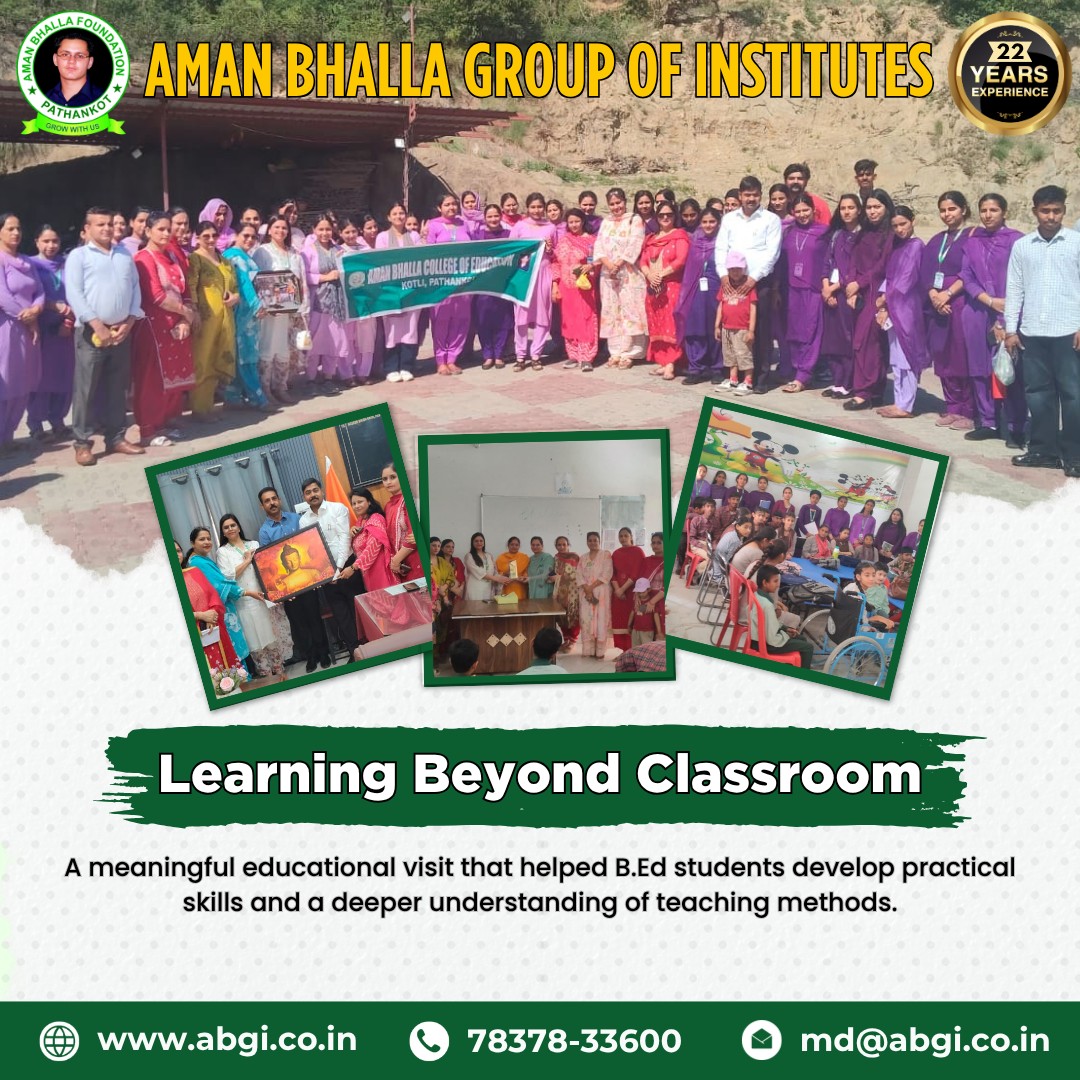 A Journey Beyond Classroom Learning